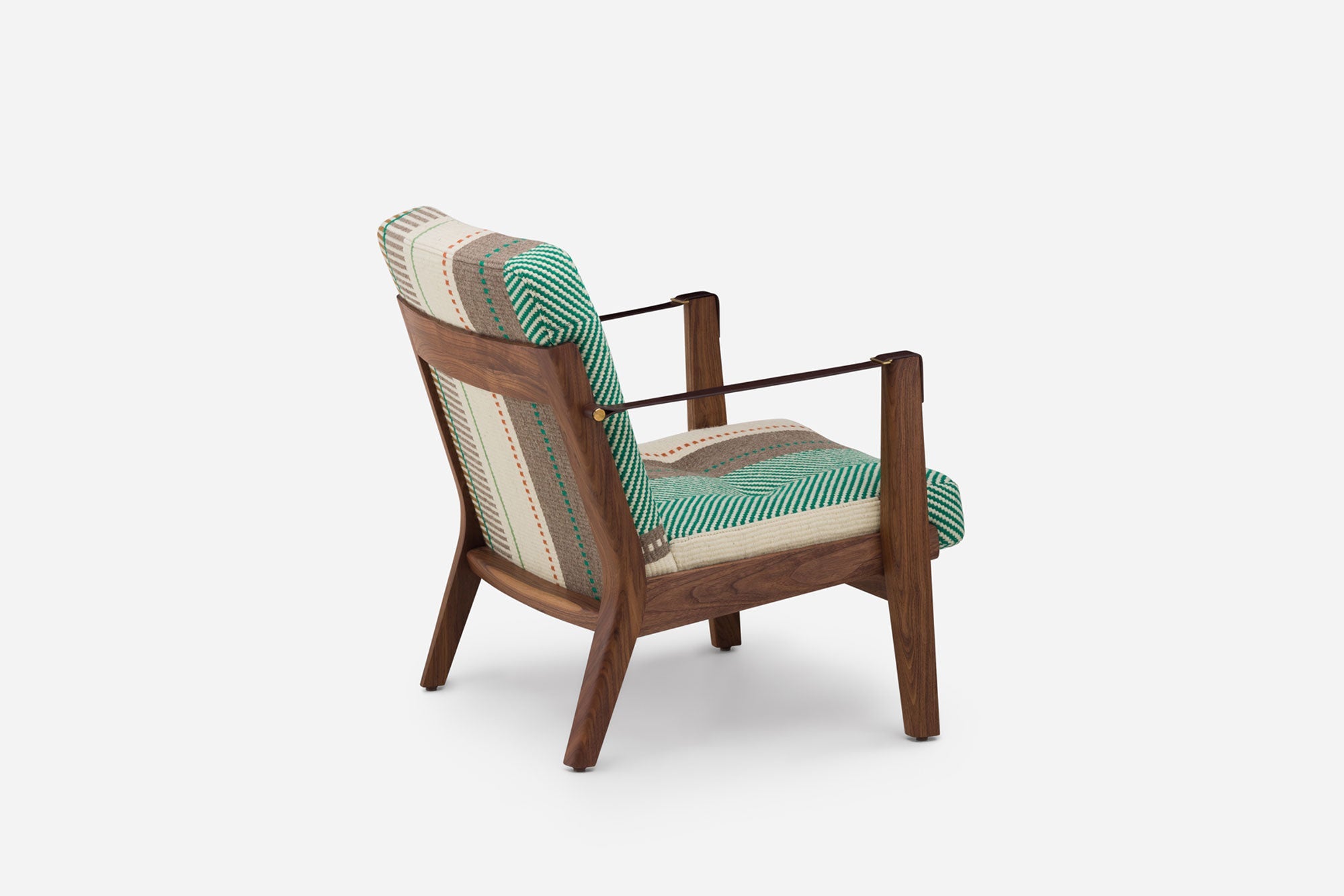 SILLÓN CAPO LOUNGE CON TAPIZADO MANTA ESPINHADA VERDE