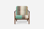 SILLÓN CAPO LOUNGE CON TAPIZADO MANTA ESPINHADA VERDE