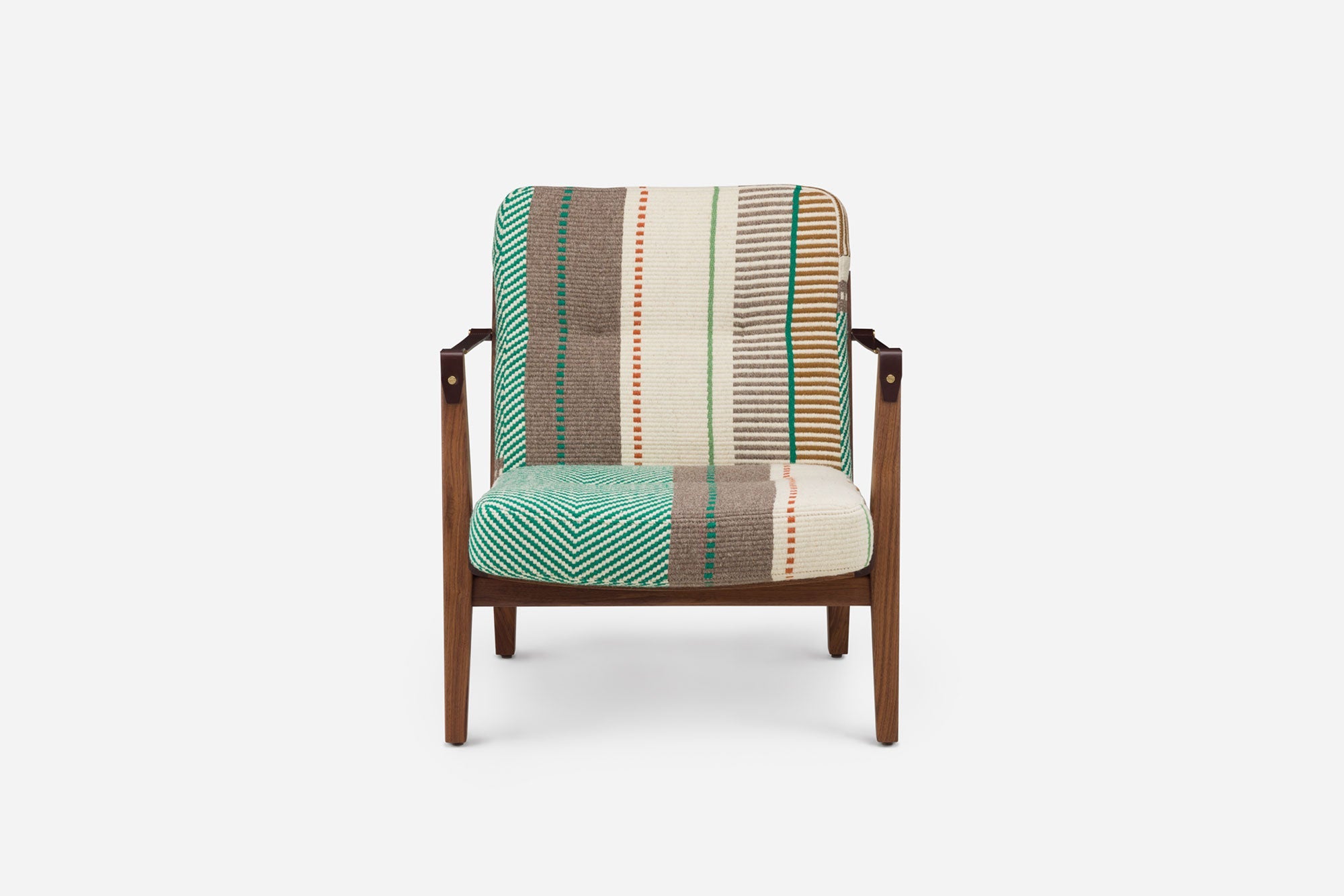 SILLÓN CAPO LOUNGE CON TAPIZADO MANTA ESPINHADA VERDE