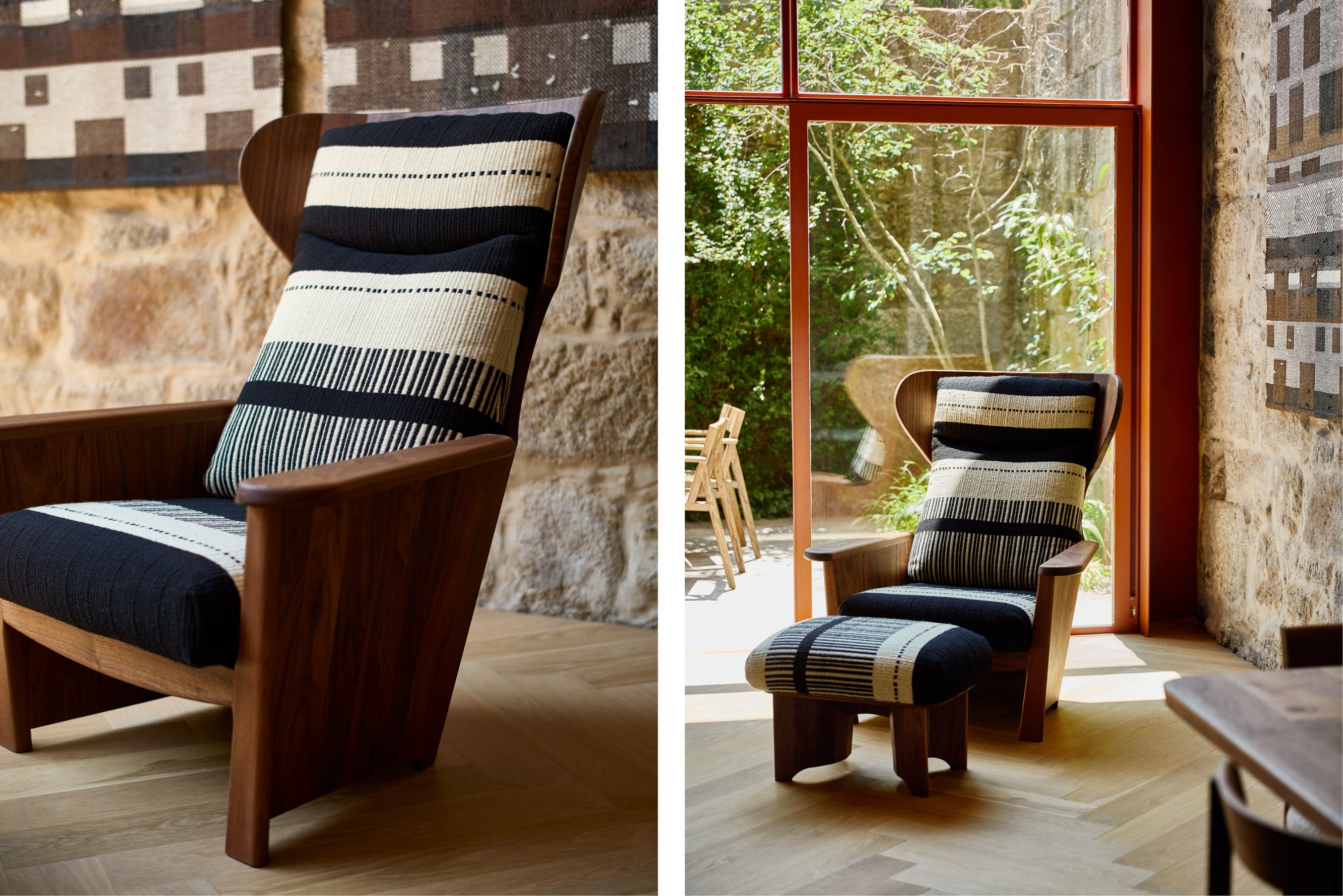 VEINTICINCO SILLONES BERGERE CON MANTA LIDO