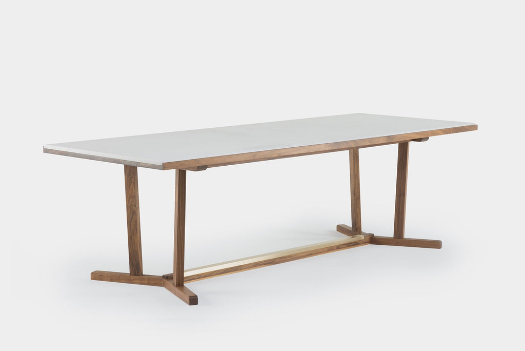 MESA DE COMEDOR SHAKER CON ENCIMERA DE PIEDRA