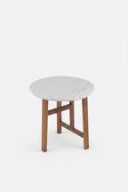 MESA AUXILIAR TRIO CON CUBIERTA DE PIEDRA